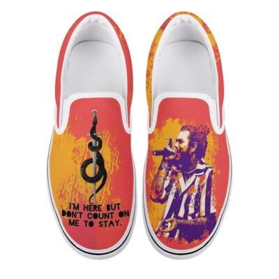 Post Malone Slip-On Shoes Low Top Sneaker For Fans