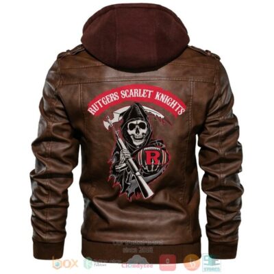Rutgers Scarlet Knights NCAA Football Sons Of Anarchy Leather Jacket LJ2299