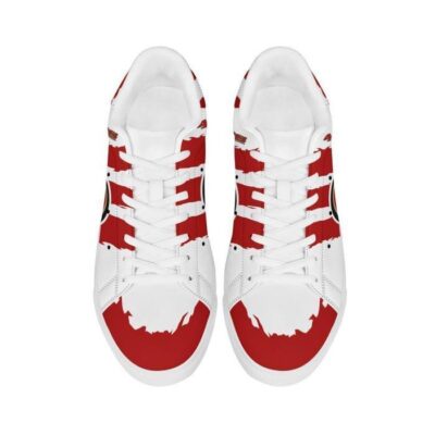 San Francisco 49ers Low Top Leather Stan Smith Shoes - White Sole SST1566 3 San Francisco 49ers Low Top Leather Skate Shoes Tennis Shoes Sneaker For Fans White Sole 3