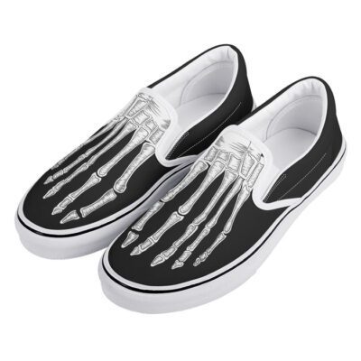 Skeleton Feet Slip On Shoes Low Top Sneaker For Fans 1