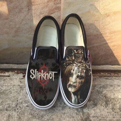 Slipknot Joey Jordison Art Sneaker Gift For Fans Custom Shoes Slip On Shoes