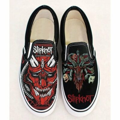 Slipknot Symbol Art Sneaker Gift For Fans Custom Shoes Slip On Shoes