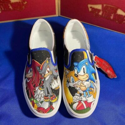 Sonic The Hedgehog Sonic And Friends Slip On Shoes