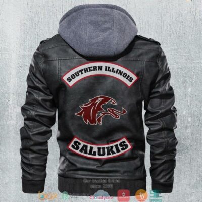 Southern Illinois Salukis NCAA Football Motorcycle Leather Jacket LJ2457