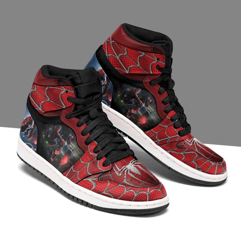 Spider Man Far From Home Air Jordan 1 High Top Sneakers Custom Shoes For Fans 1