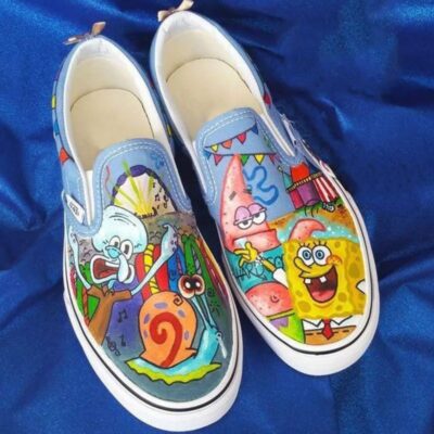 Spongebob 4 Slip On Shoes