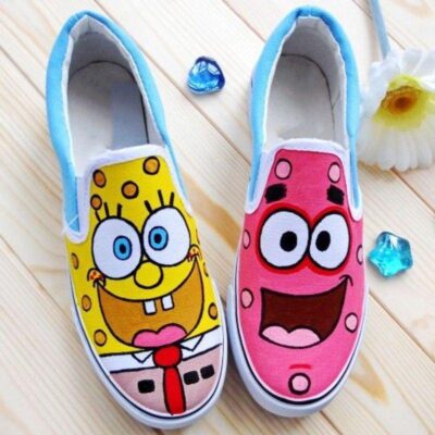 Spongebob And Patrick 2 Slip On Shoes