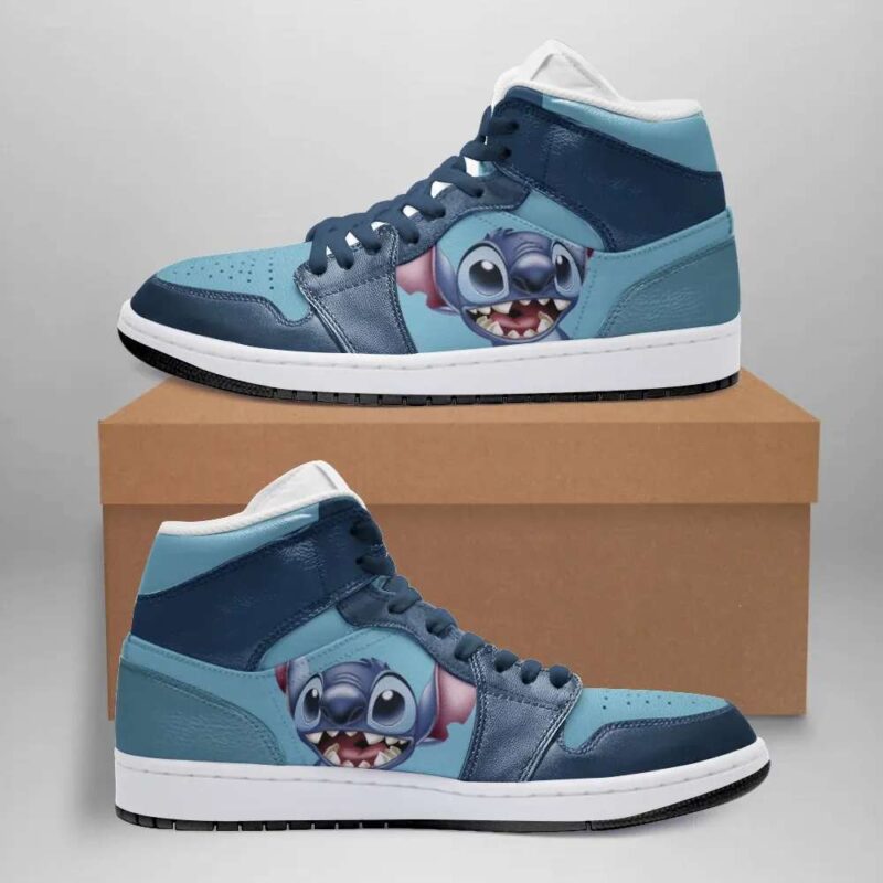 Stitch Lilo And Stitch Air Jordan 1 High Top Sneakers Custom Shoes For Fans 1