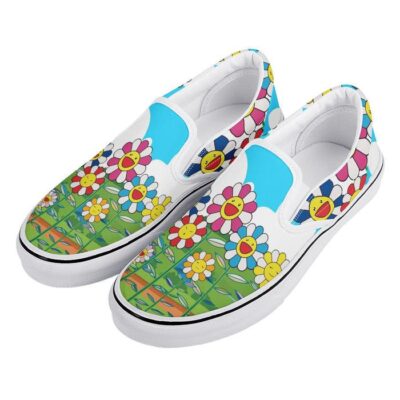 Takashi Murakami Sunflower Slip On Shoes Low Top Sneaker For Fans 1 3