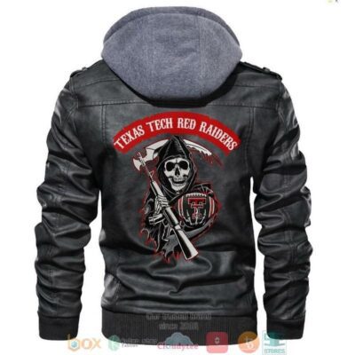 Texas Tech Red Raiders NCAA Football Black Leather Jacket LJ2631