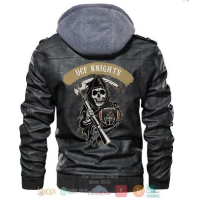Ucf Knights NCAA Football Sons Of Anarchy Black Leather Jacket LJ2744