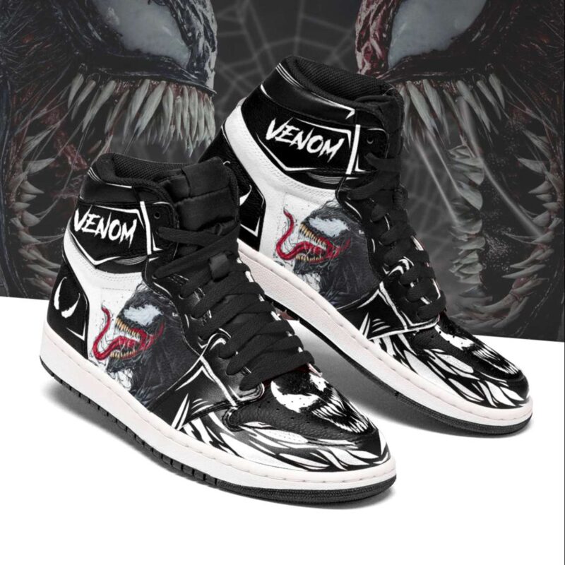 Venom Air Jordan 1 High Top Sneakers Custom Shoes 1