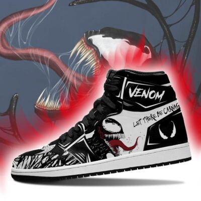 Venom Let There Be Carnage Air Jordan 1 High Top Sneakers Custom Shoes 2