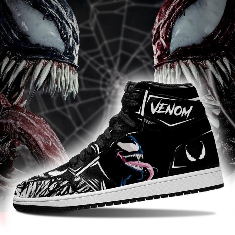 Venom Symbiote Air Jordan 1 High Top Sneakers Custom Shoes 1