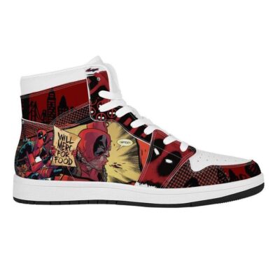 Wade Wilson Sneaker Air Jordan 1 Custom Sneakers For Fans 1 1