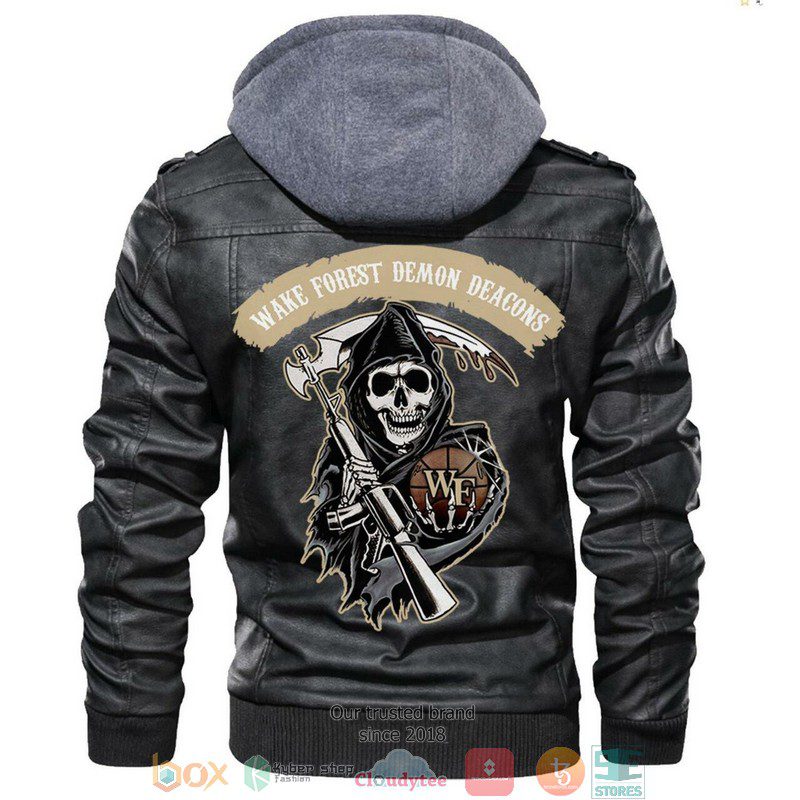 Wake-Forest-Demon-Deacons-NCAA-Basketball-Sons-Of-Anarchy-Black-Leather-Jacket-LJ2900 Wake Forest Demon Deacons NCAA Basketball Sons Of Anarchy Black Leather Jacket LJ2900