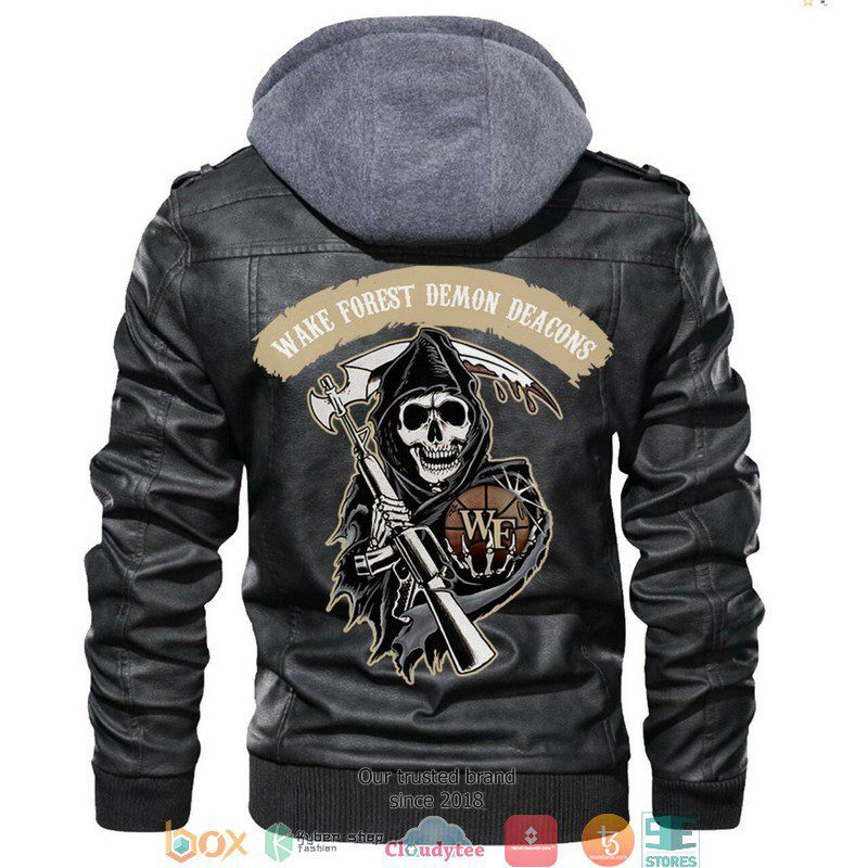 Wake-Forest-Demon-Deacons-NCAA-Basketball-Sons-Of-Anarchy-Black-Motorcycle-Leather-Jacket-LJ2901 Wake Forest Demon Deacons NCAA Basketball Sons Of Anarchy Black Motorcycle Leather Jacket LJ2901