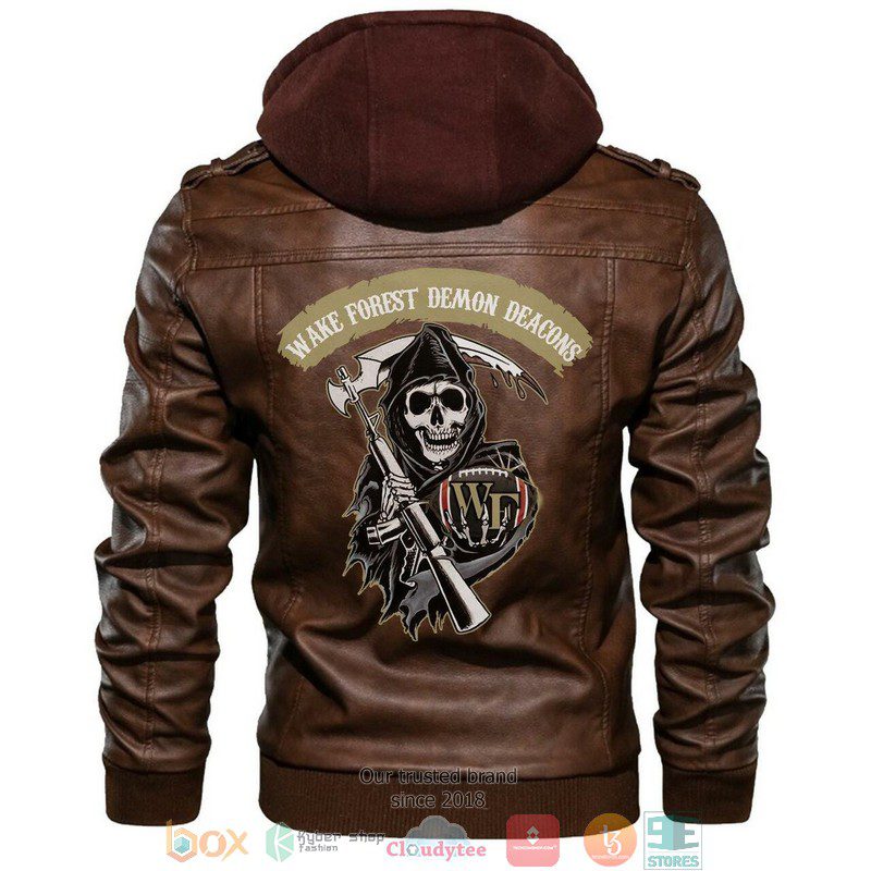 Wake-Forest-Demon-Deacons-NCAA-Football-Brown-Leather-Jacket-LJ2903 Wake Forest Demon Deacons NCAA Football Brown Leather Jacket LJ2903