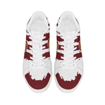 Washington Football Team Low Top Leather Stan Smith Shoes - White Sole SST1590 3 Washington Football Team Low Top Leather Skate Shoes Tennis Shoes Sneaker For Fans White Sole 3
