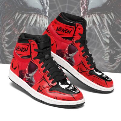 We Are Venom Red Air Jordan 1 High Top Sneakers Custom Shoes 2