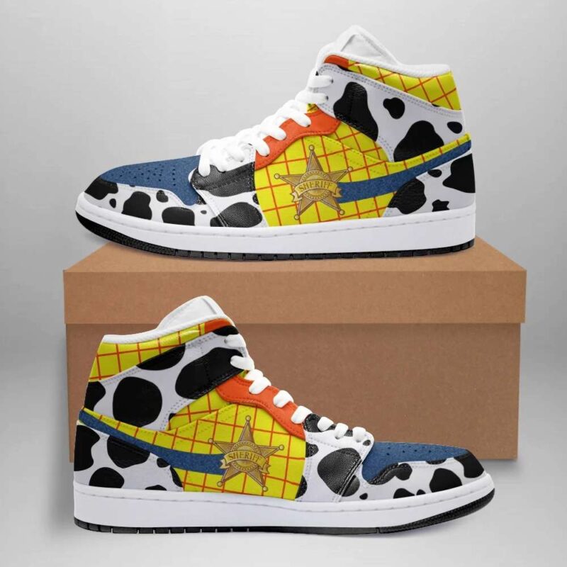 Woody Toy Story Air Jordan 1 High Top Sneakers Custom Shoes For Fans 1
