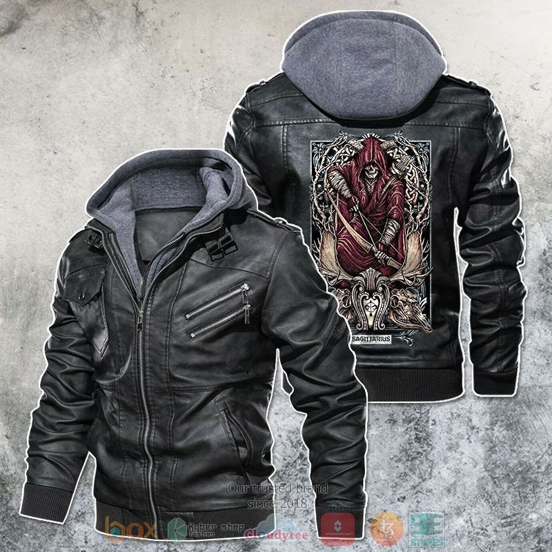 Zodiac Sagittarius Motorcycle Club Leather Jacket LJ3000 – Let the ...