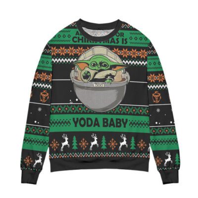 All I Want For Christmas Is Yoda Baby Ugly Christmas Sweater 1 All I Want For Christmas Is Yoda Baby Ugly Christmas Sweater 1