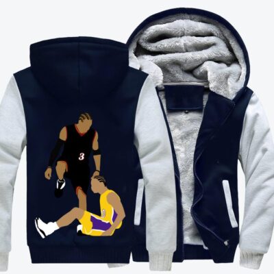 Allen Iverson Stepover Basketball Fleece Zip Hoodie Jacket