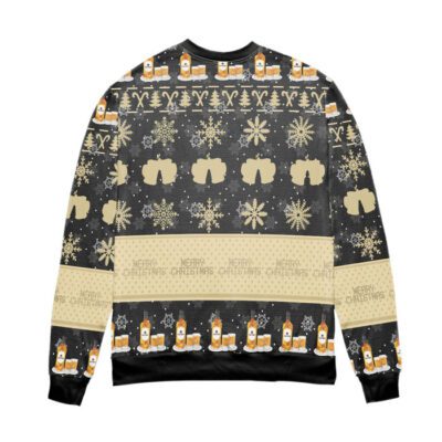 Bacardi Rum Snowflake Pattern Ugly Christmas Sweater 2 Bacardi Rum Snowflake Pattern Ugly Christmas Sweater 2
