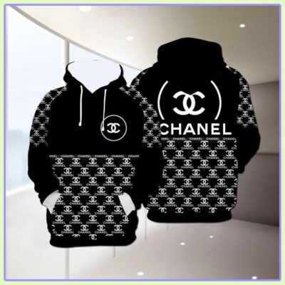 Chanel Black Unisex Hoodie For Men Women Luxury Pullover NH097