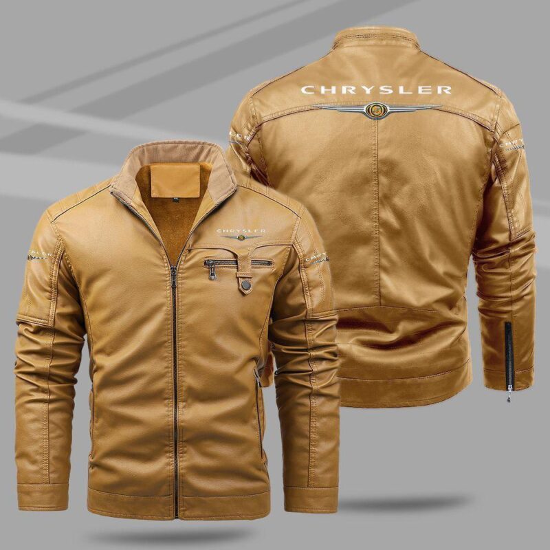 Chrysler Fleece Leather Jacket TFLJ008 1