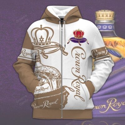 Crown Royal With Logo Vanilla Unisex 3D Hoodie TSH580