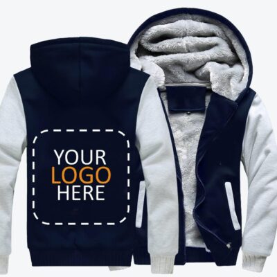 Customizable Fleece Zip Hoodie Jacket 3