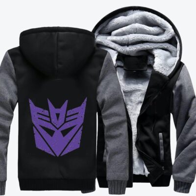 Decepticons Transformers Fleece Zip Hoodie Jacket 2