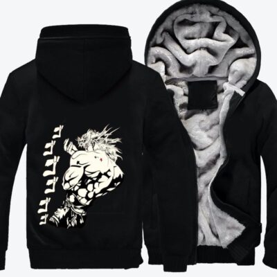 Dio Brando JoJos Bizarre Adventure Fleece Zip Hoodie Jacket 3