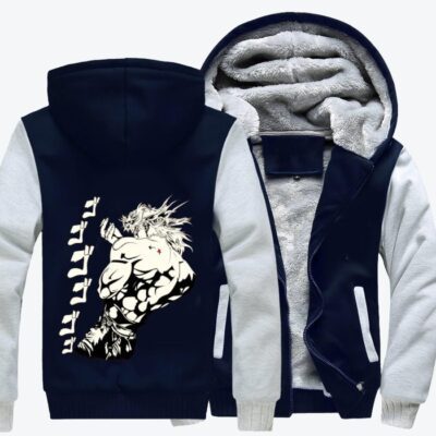 Dio Brando JoJos Bizarre Adventure Fleece Zip Hoodie Jacket