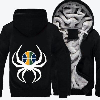 Donovan Spida Mitchell Basketball Fleece Zip Hoodie Jacket 3