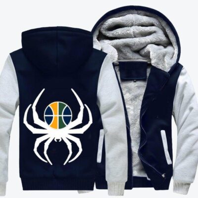 Donovan Spida Mitchell Basketball Fleece Zip Hoodie Jacket