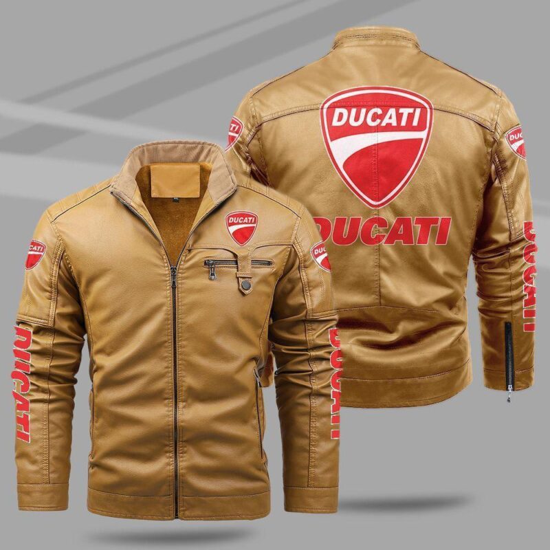 Ducati Fleece Leather Jacket TFLJ002 1