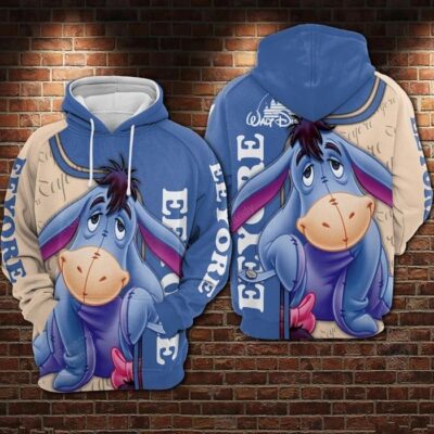 Eeyore Walt Disney Unisex 3D Hoodie TSH825