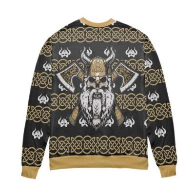 Fa La La La Valhalla La Viking God Ugly Christmas Sweater 1