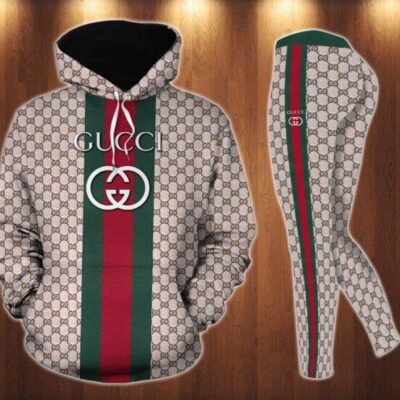 Gucci Hoodie Legging Set Luxury For Women