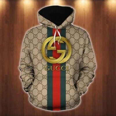 Gucci Stripe Unisex Hoodie For Men Women Luxury Pullover NH014