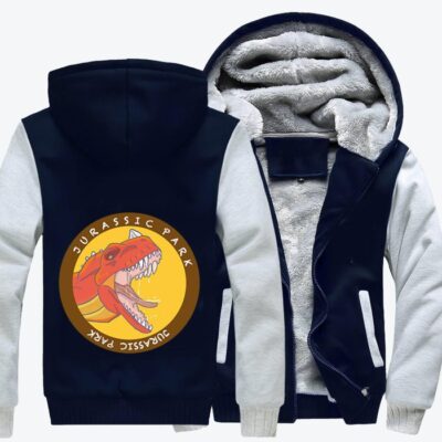 Hungry Tyrannosaurus Rex Jurassic World Fleece Zip Hoodie Jacket