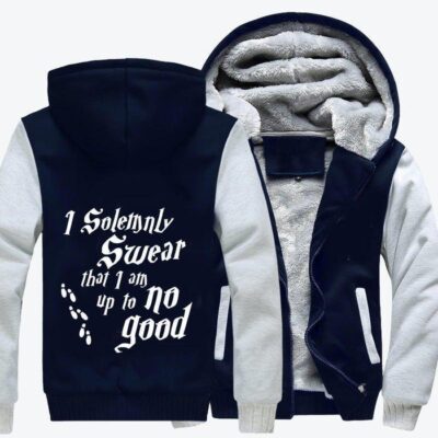 I Solemnly Swear I Am Up To No Good Harry Potter Fleece Zip Hoodie Jacket