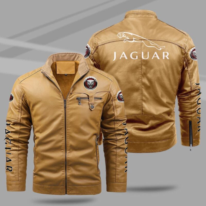 Jaguar Fleece Leather Jacket TFLJ033 1