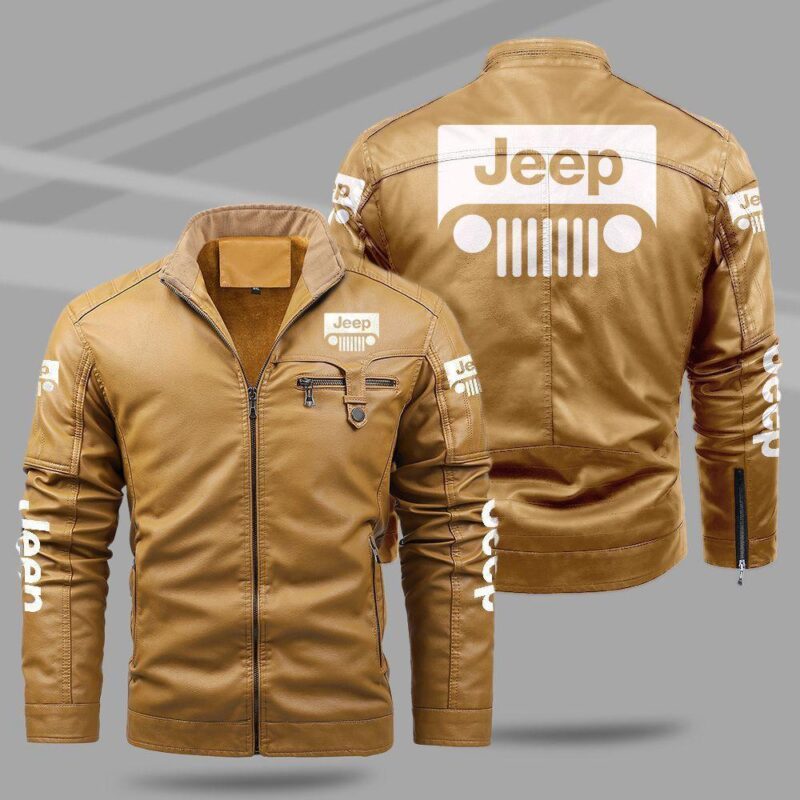 Jeep Fleece Leather Jacket TFLJ010 1