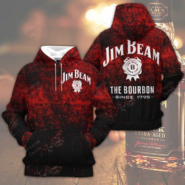 Jim-Beam-The-Bourbon-Since-1795-Unisex-3D-Hoodie-TSH582 Jim Beam The Bourbon Since 1795 Unisex 3D Hoodie TSH582