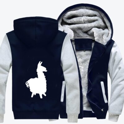 Just A Llama Fortnite Fortnite Fleece Zip Hoodie Jacket