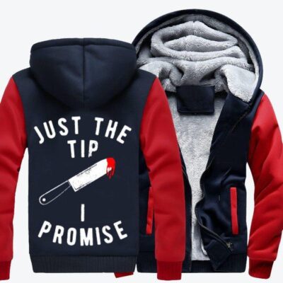 Just The Tip Halloween Fleece Zip Hoodie Jacket 1